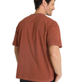 Polera Casual Hombre Heavyweight Relaxed Ladrillo CAT