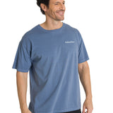 Polera Casual Hombre Heavyweight Relaxed Azul CAT