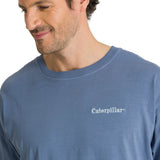 Polera Casual Hombre Heavyweight Relaxed Azul CAT