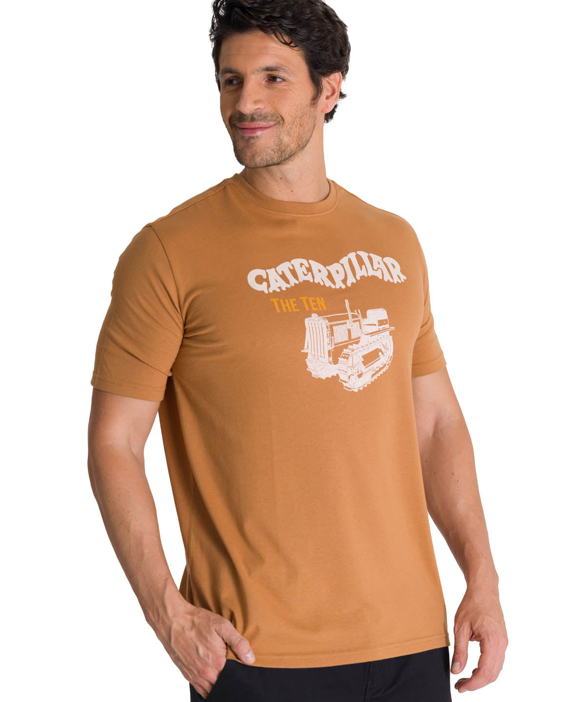 Polera Manga Corta Hombre Heritage The Ten Café CAT