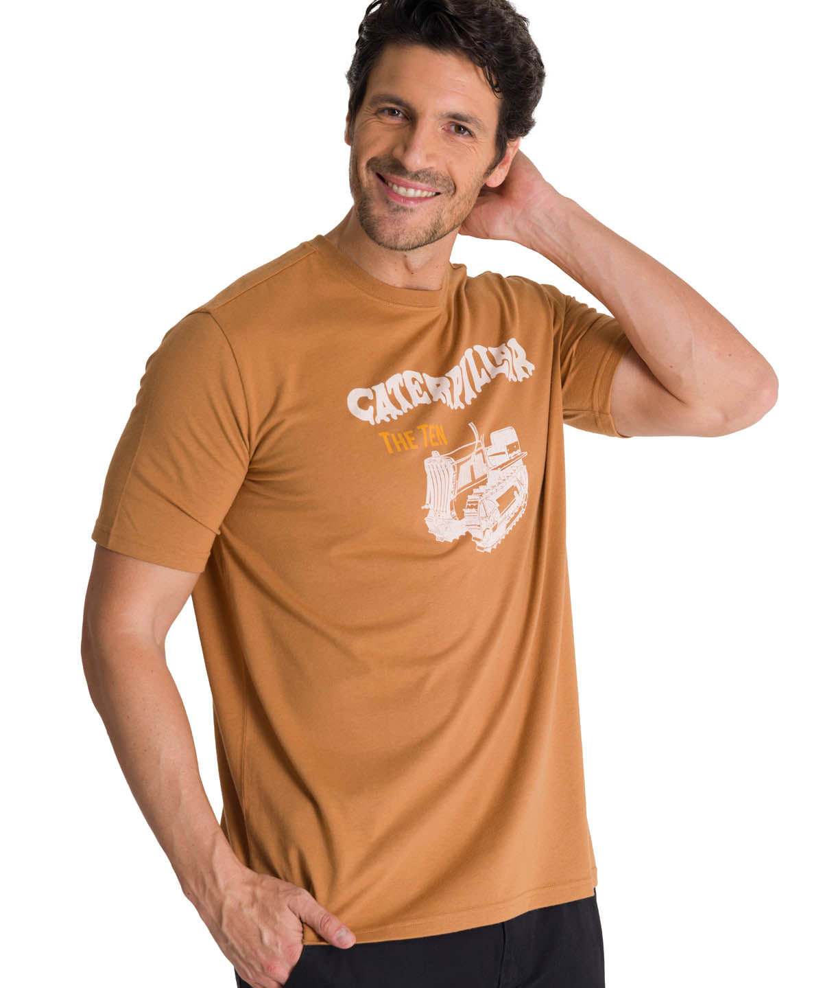 Polera Manga Corta Hombre Heritage The Ten Café CAT