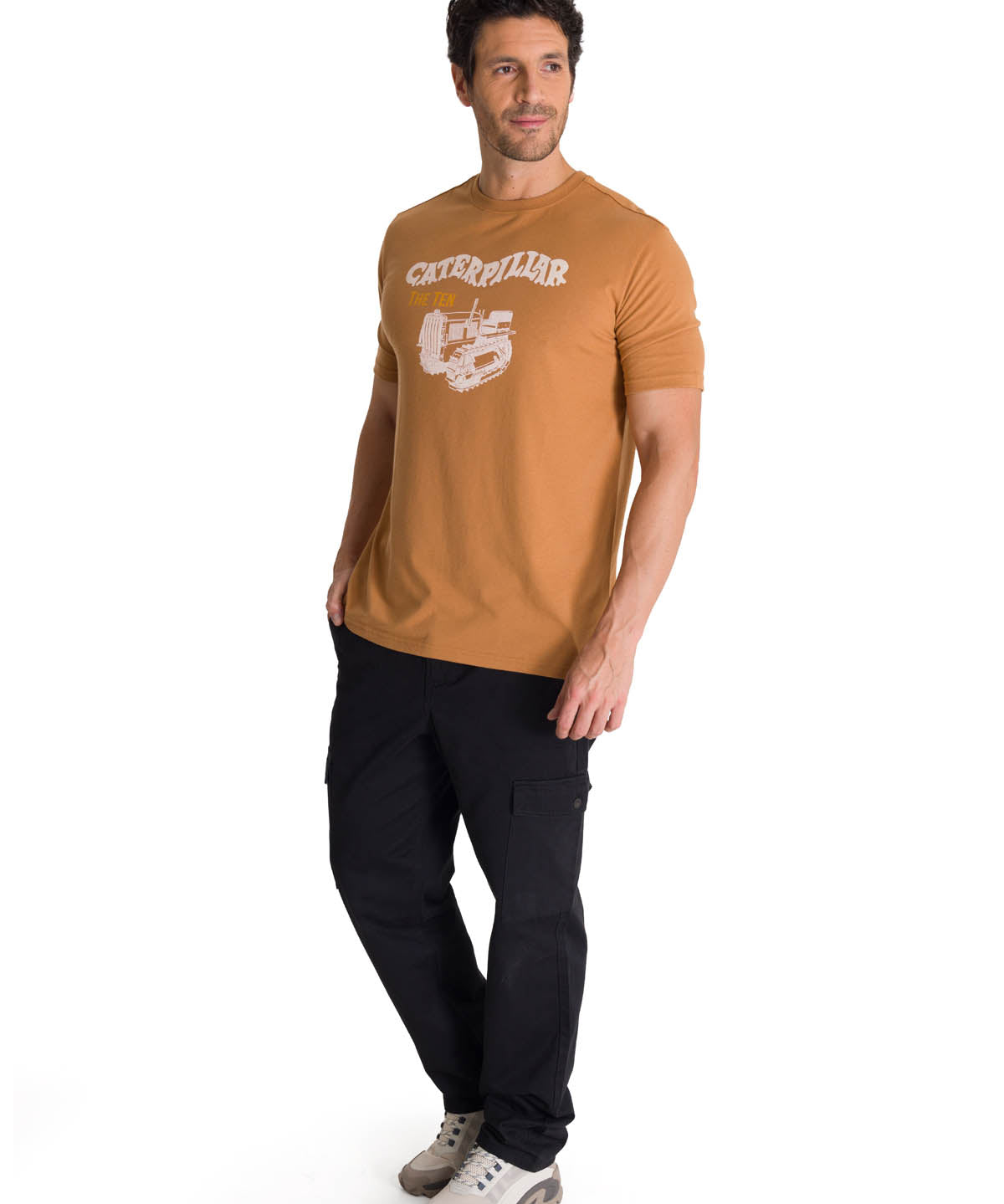 Polera Manga Corta Hombre Heritage The Ten Café CAT