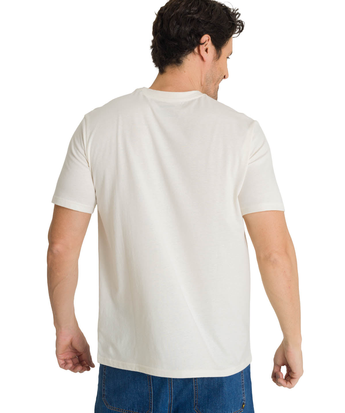 Polera Manga Corta Hombre Heritage Power For Crema CAT