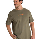 Polera Manga Corta Hombre Premiun Quality Oliva CAT