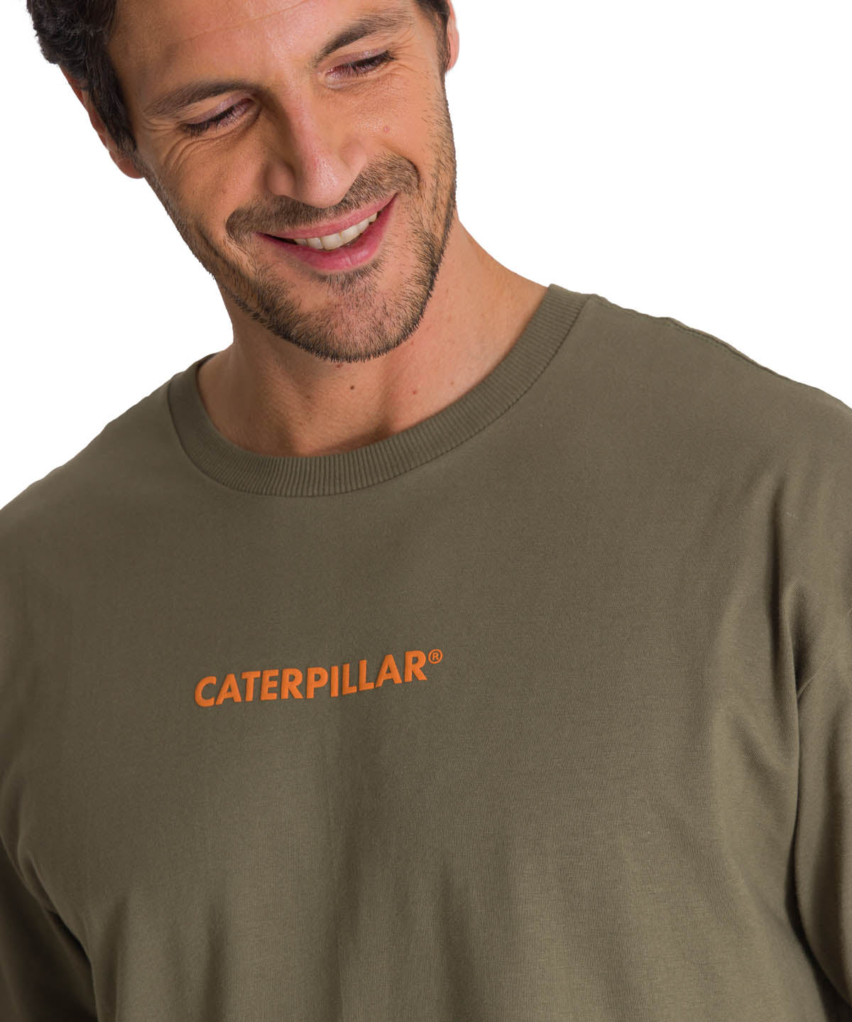 Polera Manga Corta Hombre Premiun Quality Oliva CAT