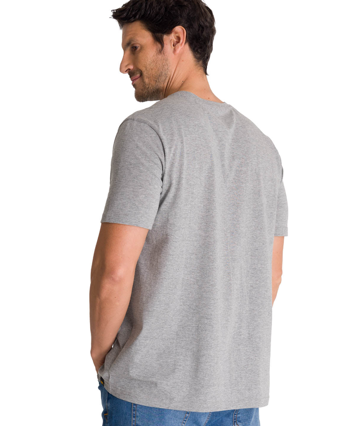 Polera Manga Corta Hombre Everyday Workwear Gris CAT