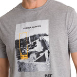 Polera Manga Corta Hombre Everyday Workwear Gris CAT