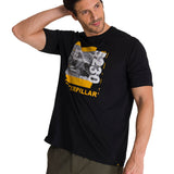 Polera Manga Corta Hombre Everyday Workwear Negro CAT
