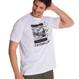 Polera Manga Corta Hombre Everyday Workwear Blanco CAT