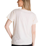 Polera Manga Corta Mujer Crew Diseño Blanco CAT