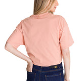 Polera Manga Corta Mujer Boxy Original Rosa CAT