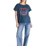 Polera Manga Corta Mujer Diseño Petroleo CAT