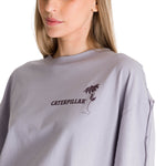 Polera Manga Corta Oversize Mujer Diseño Lila CAT
