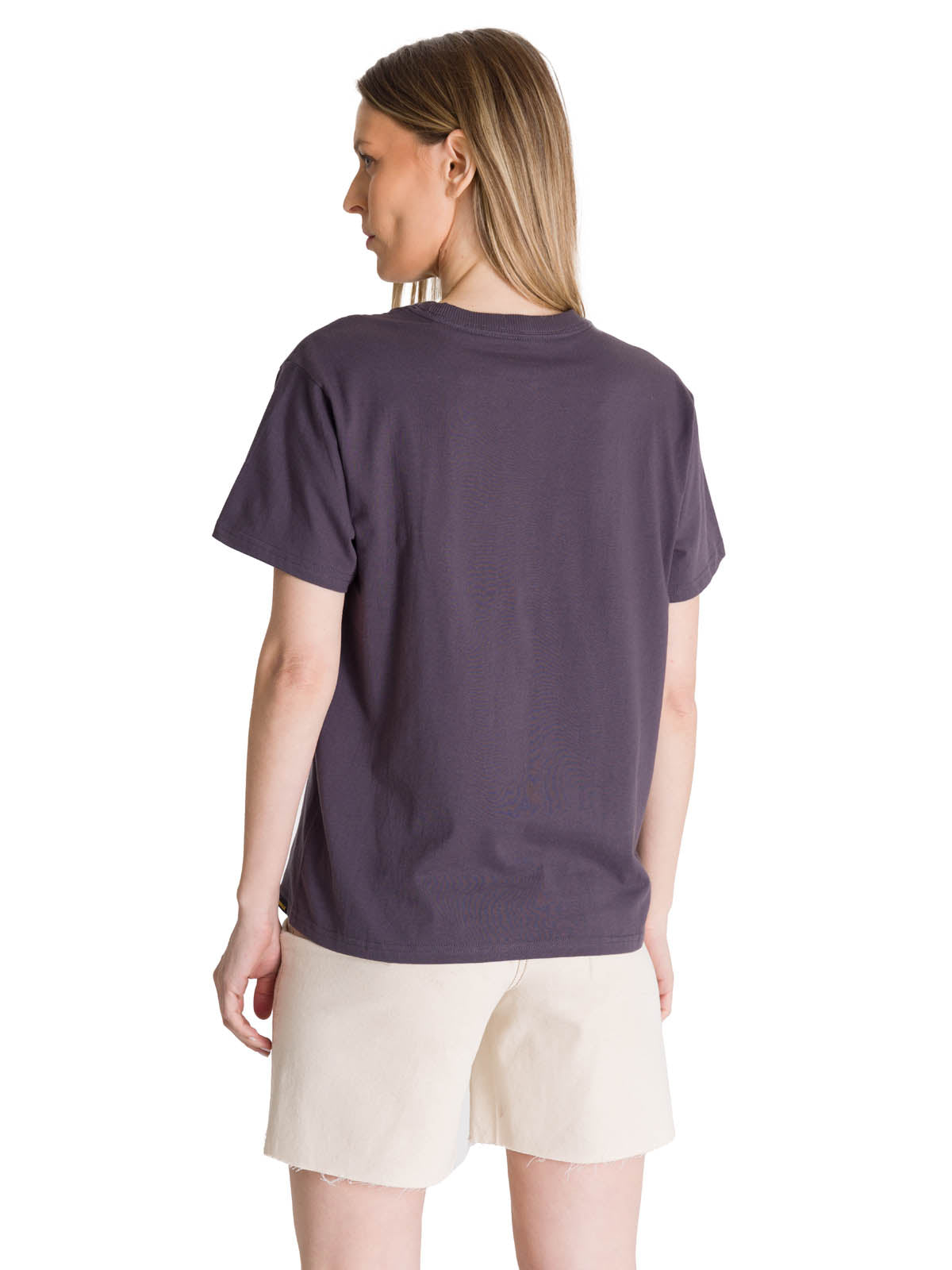 Polera Manga Corta Mujer Diseño Gris Oscuro CAT