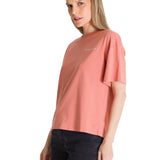 Polera Manga Corta Boxy Mujer Bordato CAT Rosa CAT