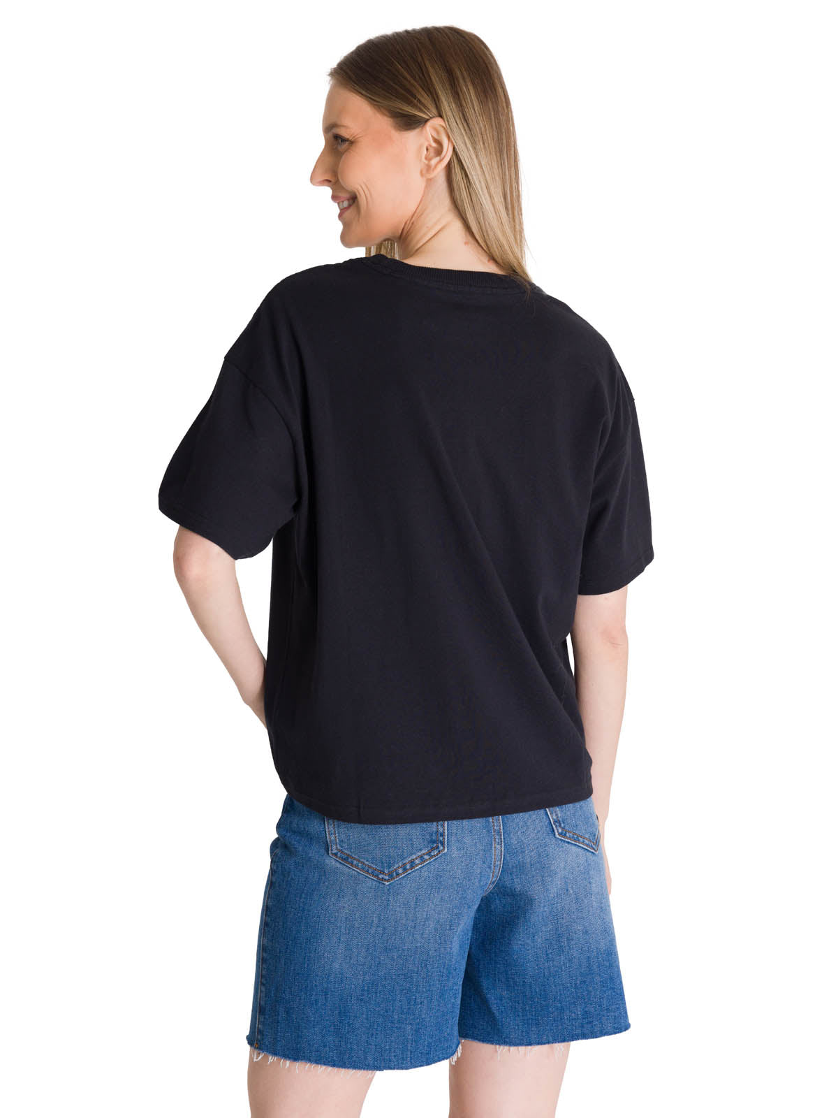 Polera Manga Corta Boxy Mujer Tried and True Rosa CAT