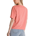 Polera Manga Corta Boxy Mujer Bordato CAT Negra CAT
