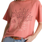 Polera Manga Corta Boxy Mujer Bordato CAT Negra CAT