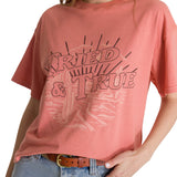 Polera Manga Corta Boxy Mujer Bordato CAT Negra CAT