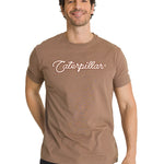 Polera Manga Corta Hombre Roam Free Café CAT