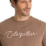 Polera Manga Corta Hombre Roam Free Café CAT