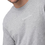 Polera Manga Corta Hombre Slub Knit Relaxed Gris Cat