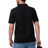 Polera Pique Manga Corta Logo Negro Cat