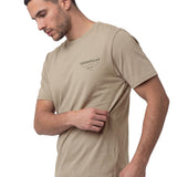 Polera Manga Corta Hombre Heritage Peoria Beige Cat