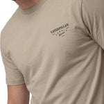 Polera Manga Corta Hombre Heritage Peoria Beige Cat