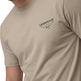 Polera Manga Corta Hombre Heritage Peoria Beige Cat