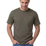 Polera Manga Corta Hombre Heritage Verde Cat