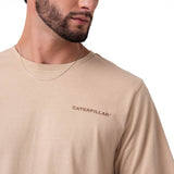 Polera Manga Corta Hombre Heritage Beige Cat