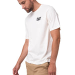 Polera Manga Corta Hombre Sales And Service Blanco Cat