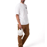 Polera Manga Corta Hombre Relaxed Danny Blanco Cat