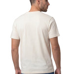 Polera Manga Corta Hombre Diseño Western Blanco Cat
