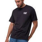 Polera Manga Corta Hombre Graphic Moto Negro Cat