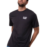 Polera Manga Corta Hombre Graphic Moto Negro Cat