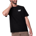 Polera Manga Corta Hombre Moto Diseño Negro Cat