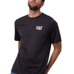 Polera Manga Corta Hombre Moto Urban Negro Cat
