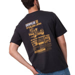 Polera Manga Corta Hombre Moto Urban Negro Cat