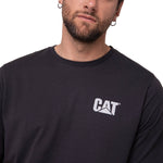 Polera Manga Corta Hombre Moto Urban Negro Cat