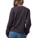 Polera Manga Larga Mujer Diseño Relaxed Negro Cat