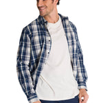 Camisa Manga Larga Hombre Poplin Azul CAT