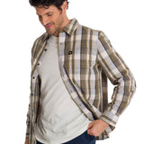 Camisa Manga Larga Hombre Poplin Oliva CAT