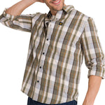 Camisa Manga Larga Hombre Poplin Oliva CAT