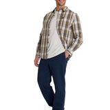 Camisa Manga Larga Hombre Poplin Oliva CAT
