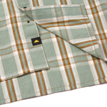 Camisa Manga corta Casual Hombre PLAID POPLIN S/S SHIRT Verde CAT