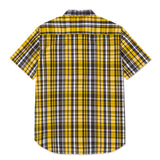 Camisa Manga corta Casual Hombre PLAID POPLIN S/S SHIRT Amarillo CAT