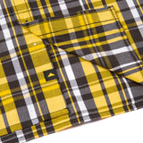 Camisa Manga corta Casual Hombre PLAID POPLIN S/S SHIRT Amarillo CAT