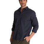 Camisa Manga Larga Hombre Convertible Azul Oscuro CAT